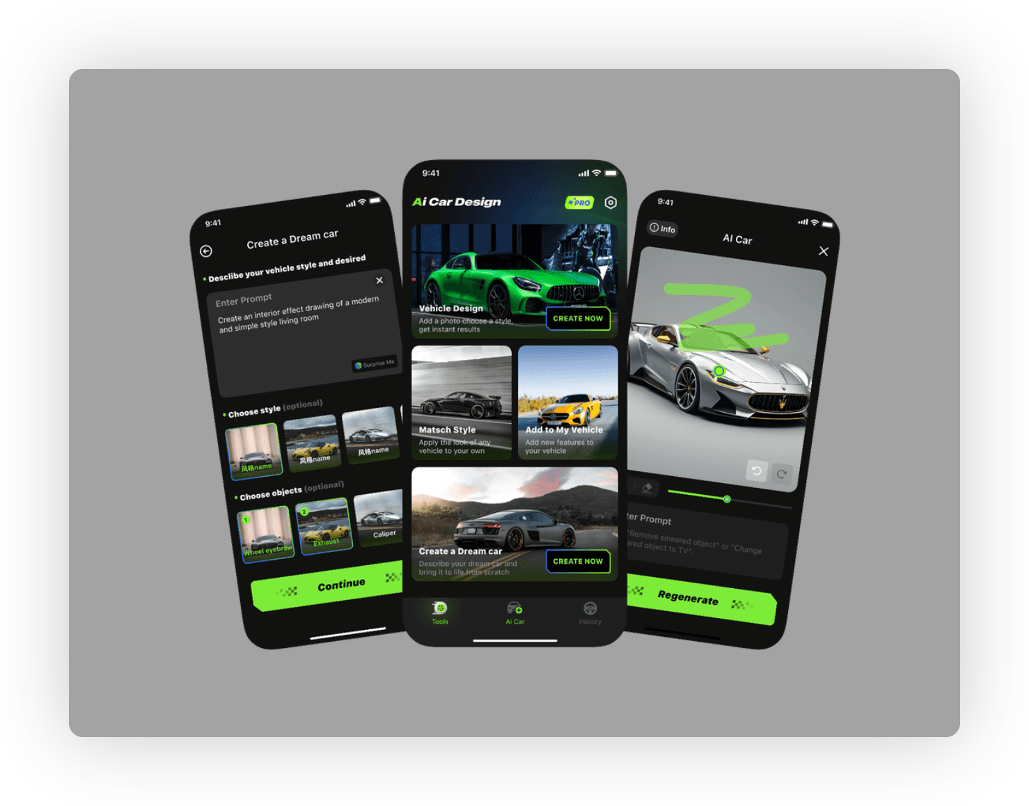 AI Car App Interface